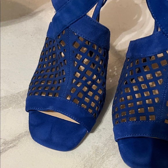 Vince Camuto Royal Blue Heeled Sandals - Picture 4 of 11